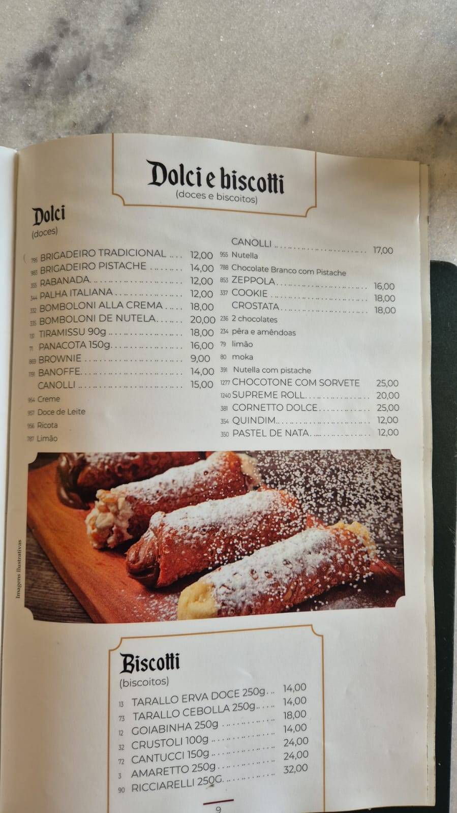 Padaria Carillo cardápio