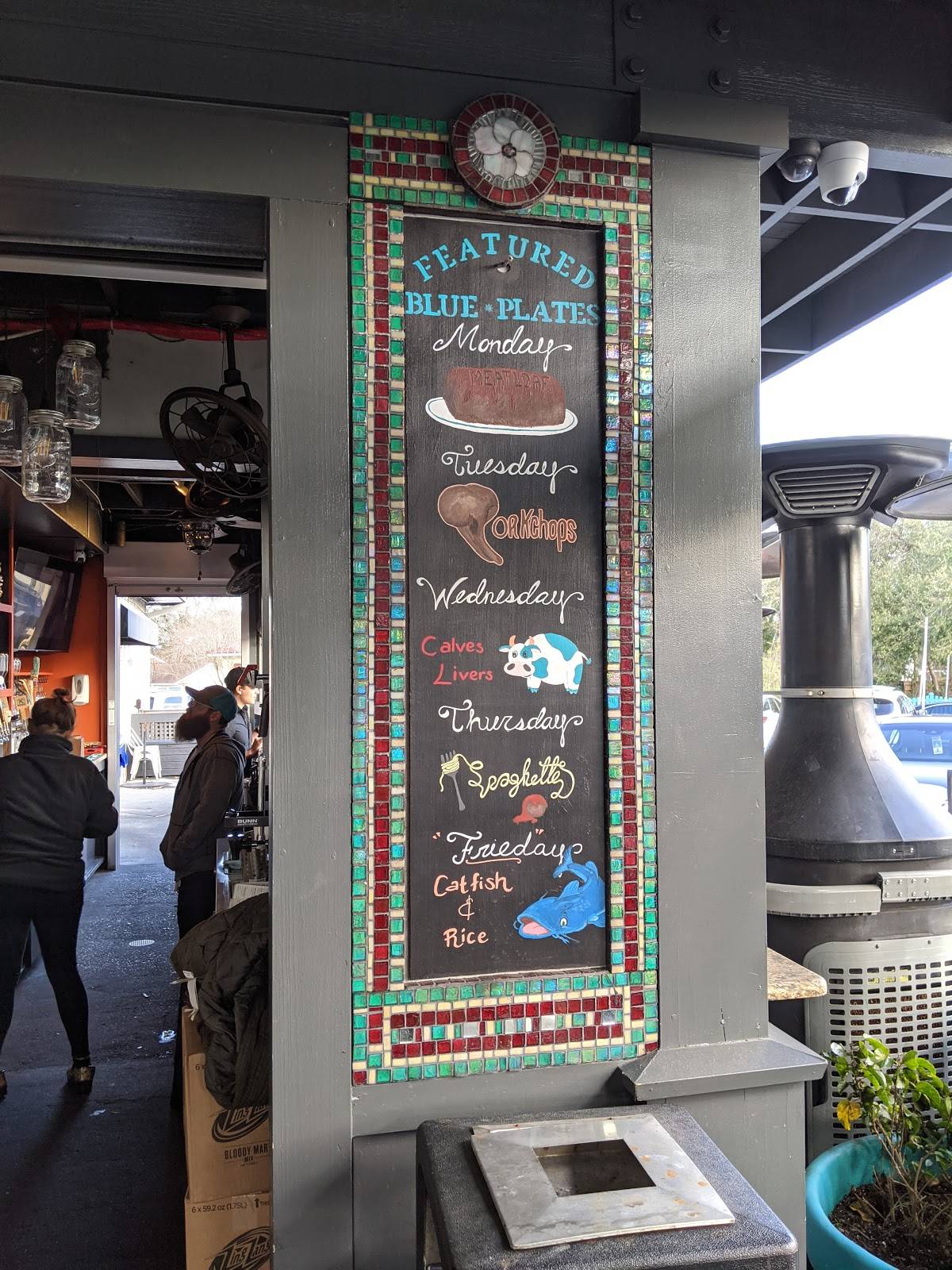 Menu at Page's Okra Grill restaurant, Mount Pleasant