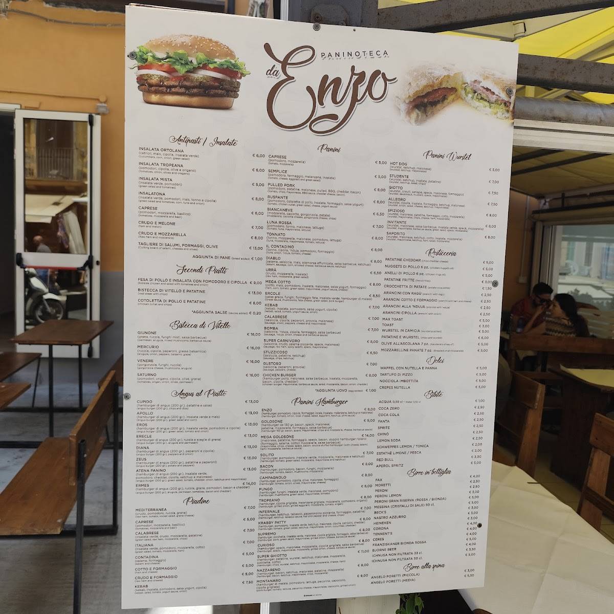 Menu di Paninoteca Da Enzo 