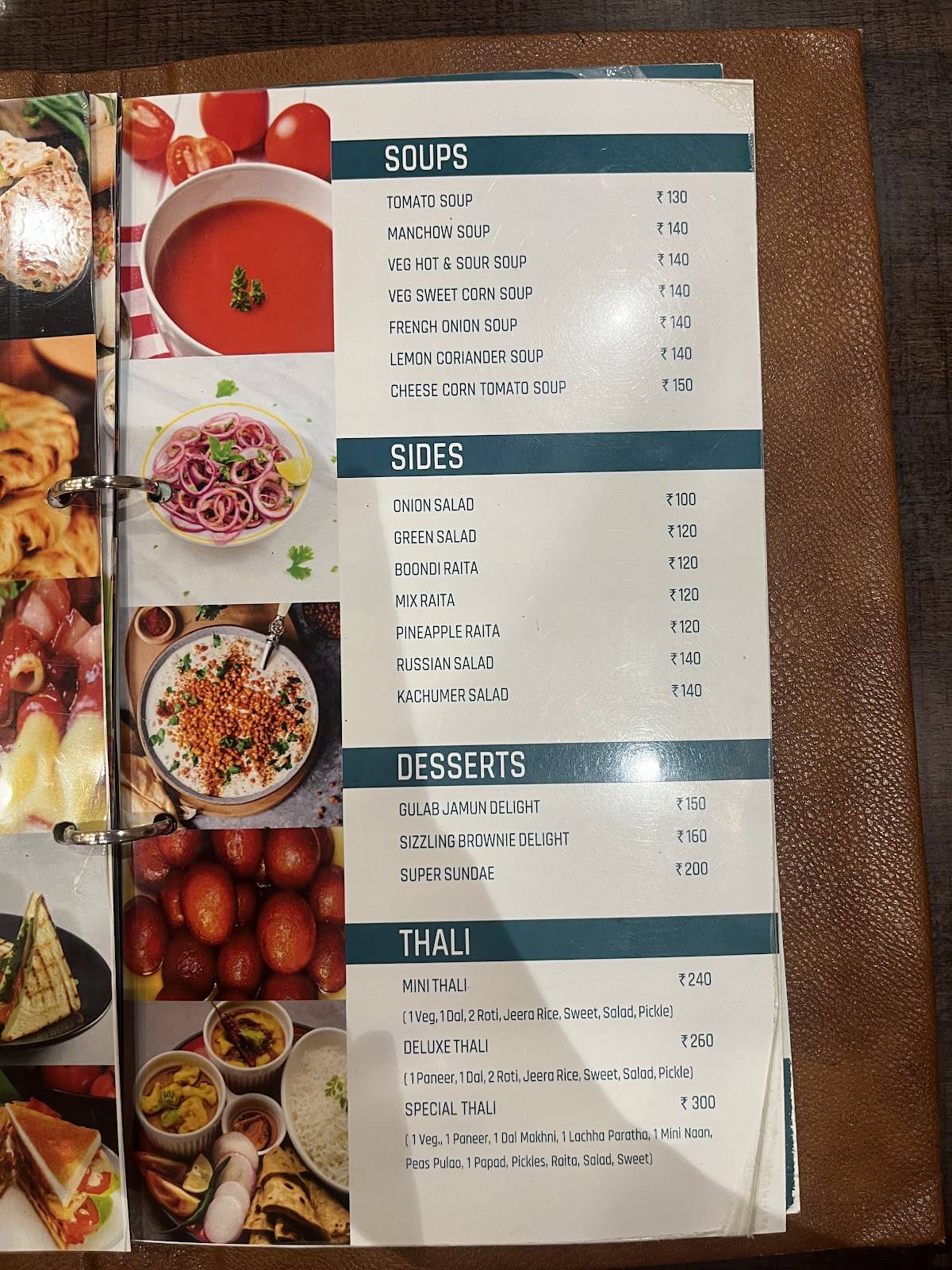 Pannalal Sweets menu