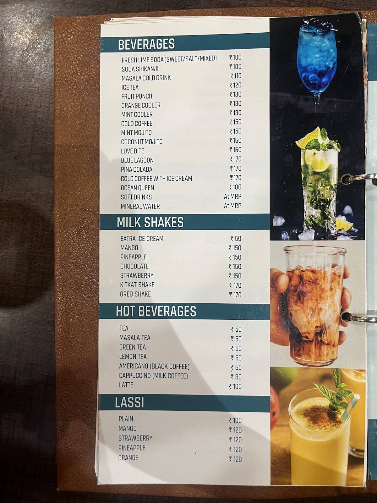 Pannalal Sweets menu