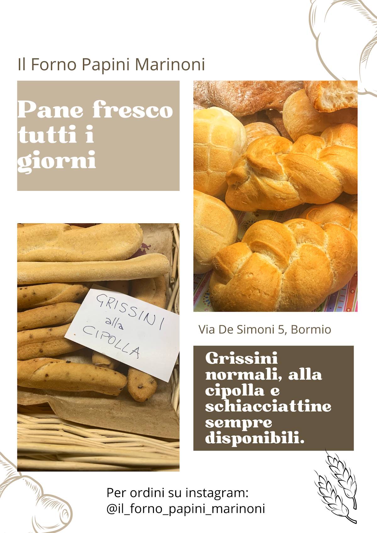 Menu di Papini Marinoni IL FORNO 
