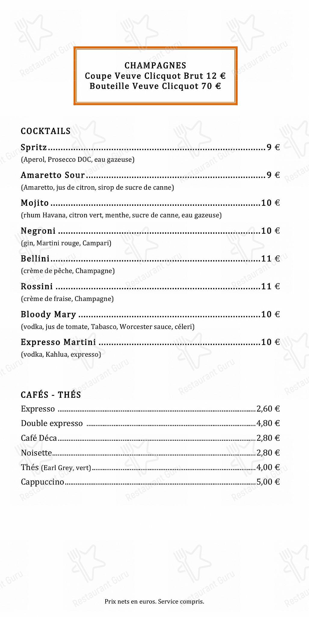 Amici - Bar à vins italiens dans Paris - Крафт меню
