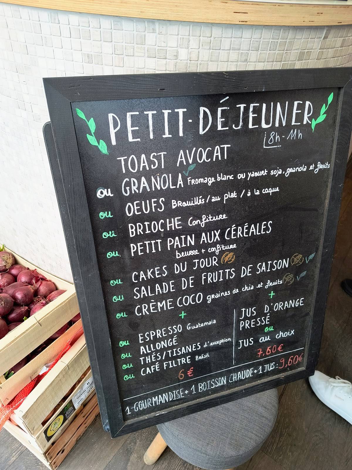 Menu de Restaurant Sœurs Paris