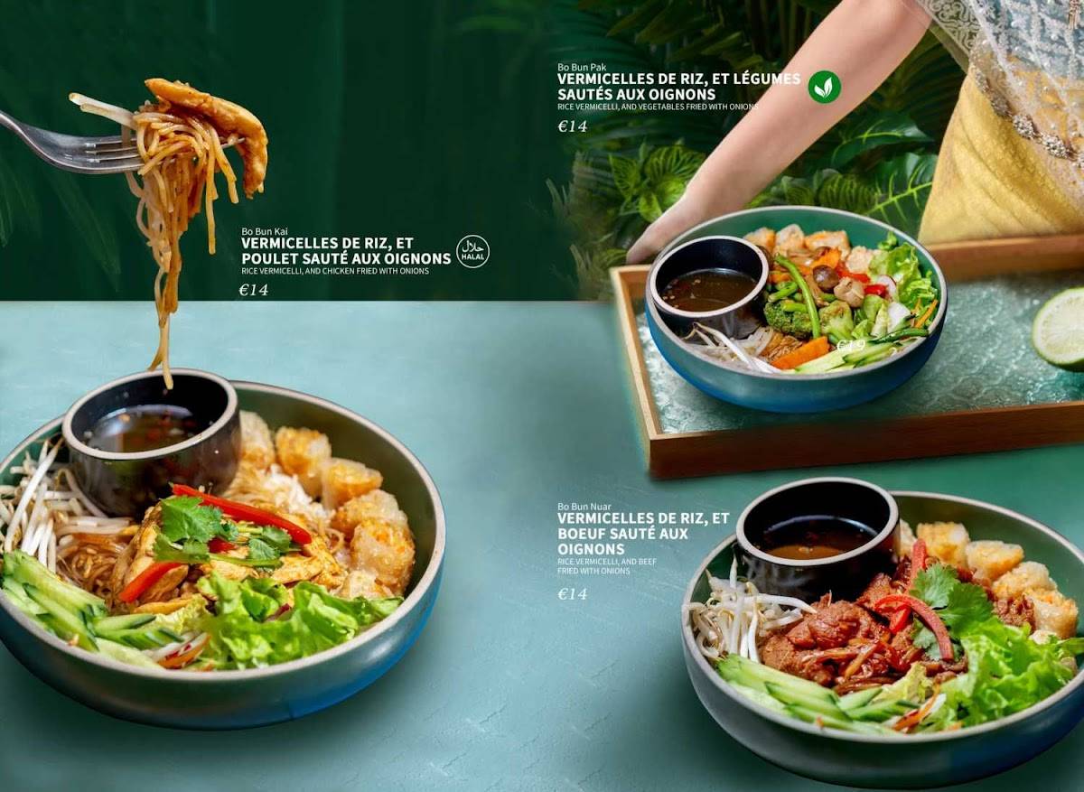 Menu de THAIGER