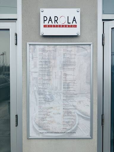 Menu de Parola Ristorante