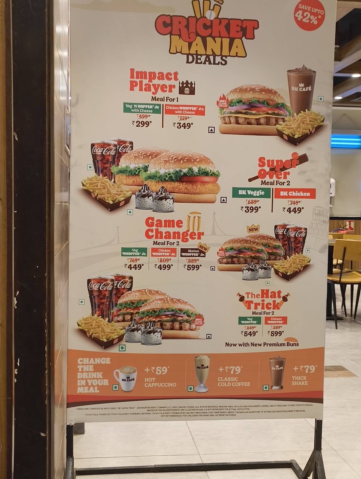 Burger King menu