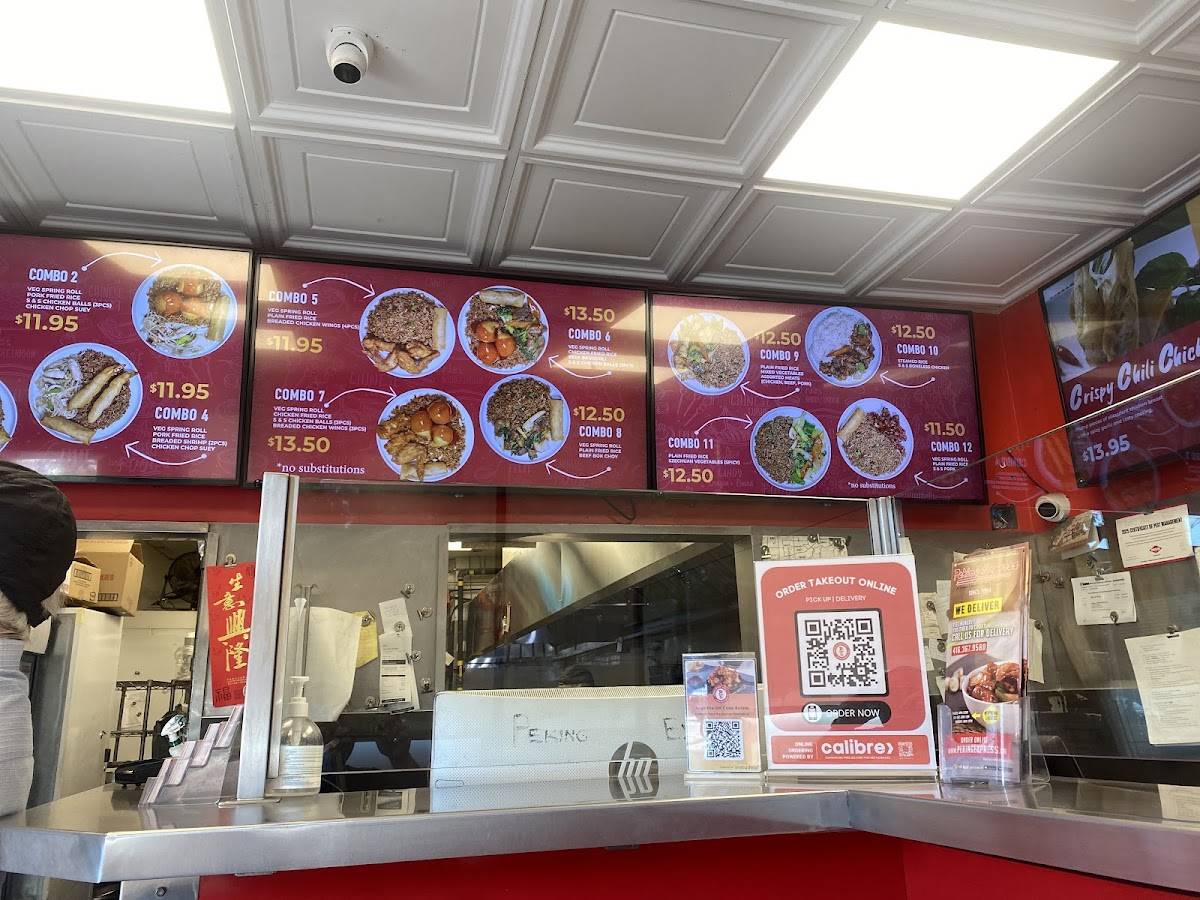 Menu de Peking Express since 1984