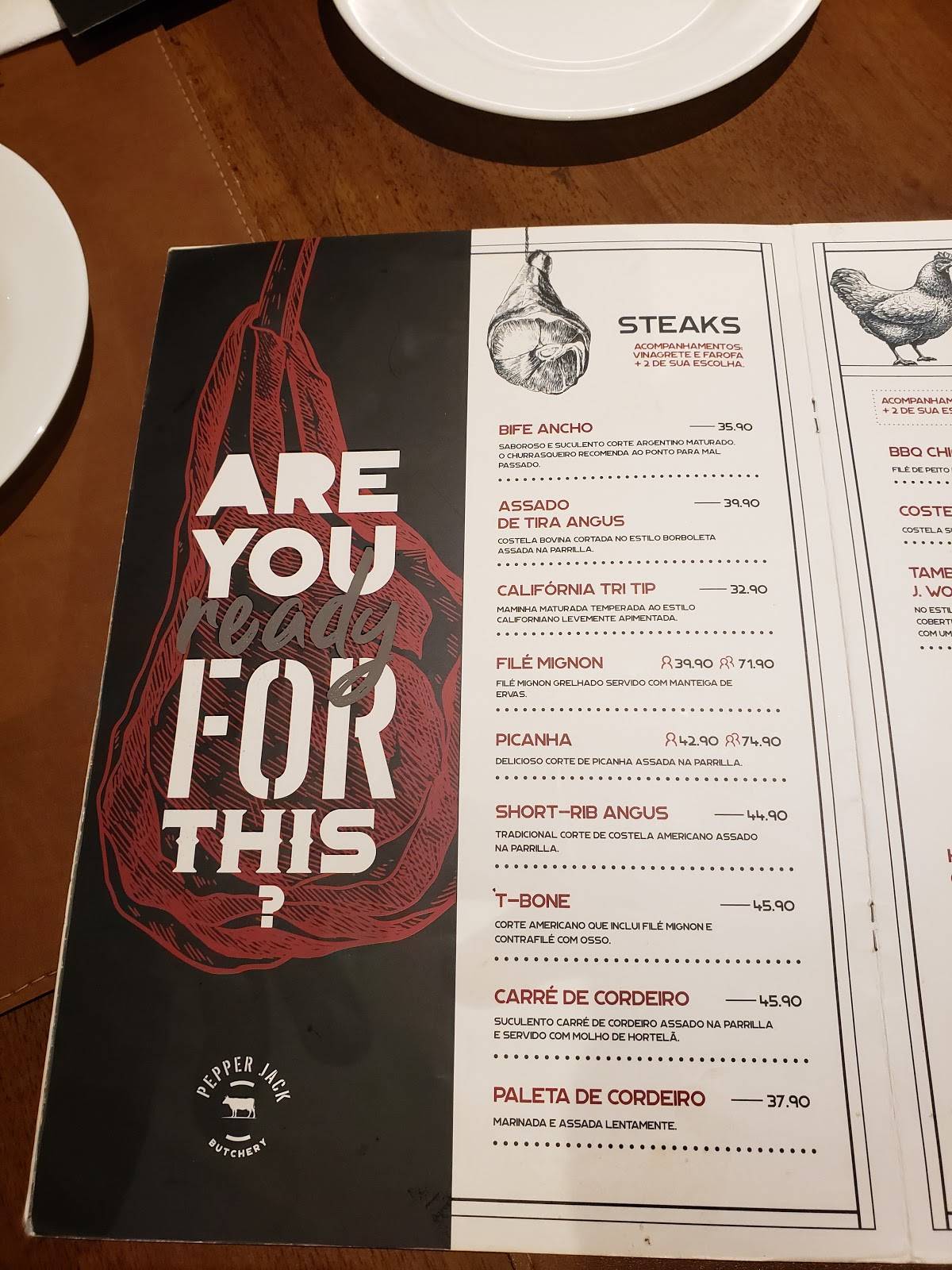 Menu em Pepper Jack BBQ & GRILL, Porto Velho