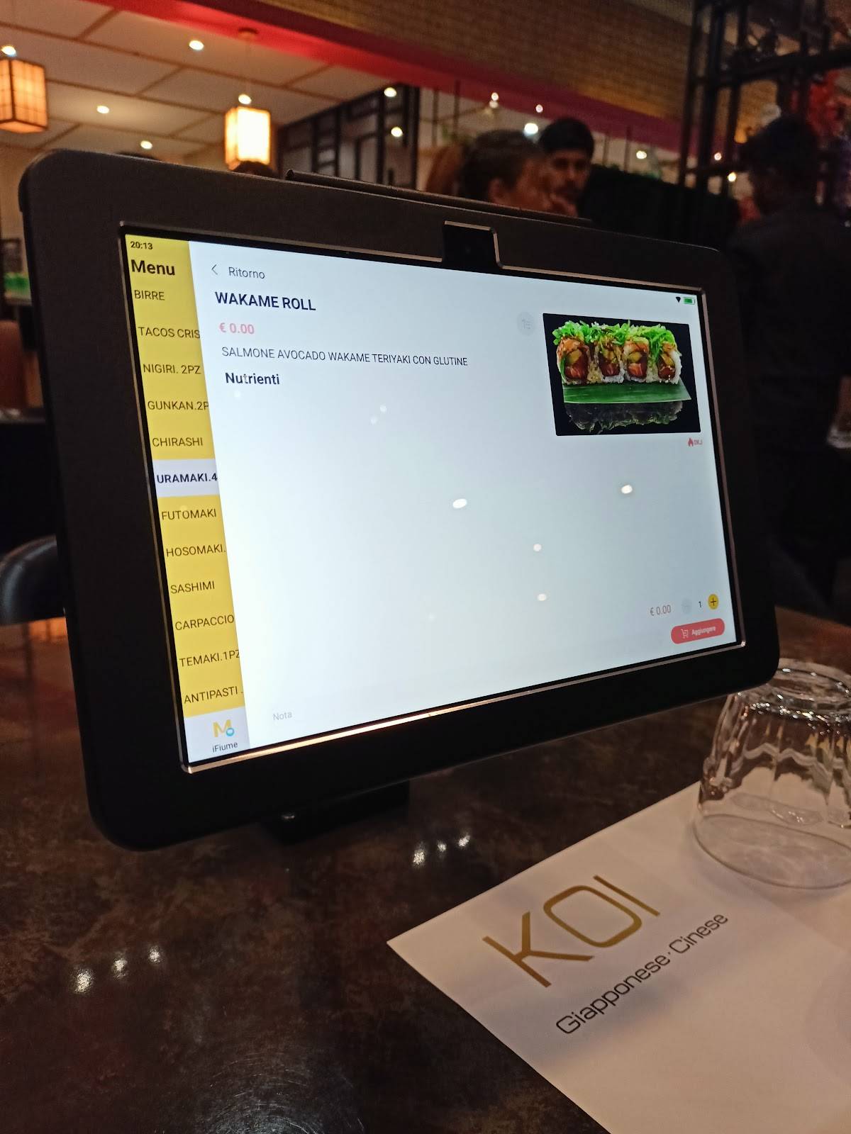 Menu di Sushi koi Ristorante 