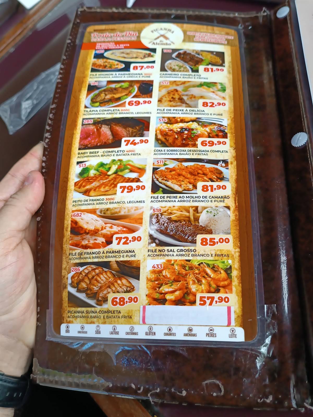 Picanha do Alemão cardápio