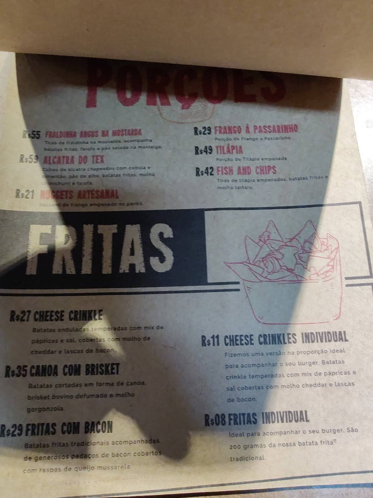 Pigalle Burger cardápio