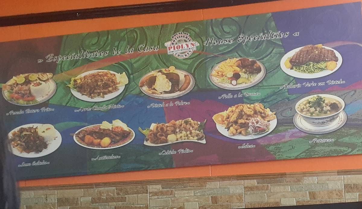 Menu at Piolin Restaurant, Hartford, 417 New Britain Ave