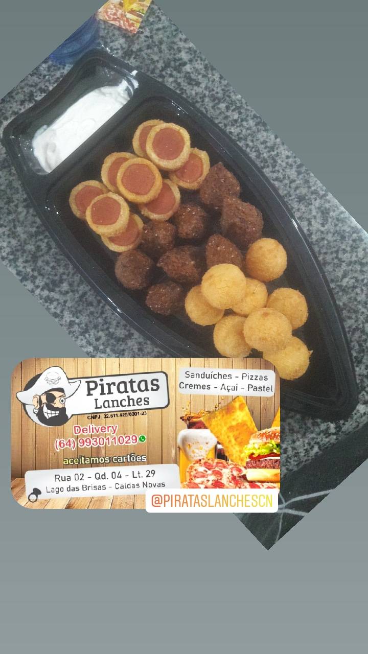 Piratas Lanches cardápio