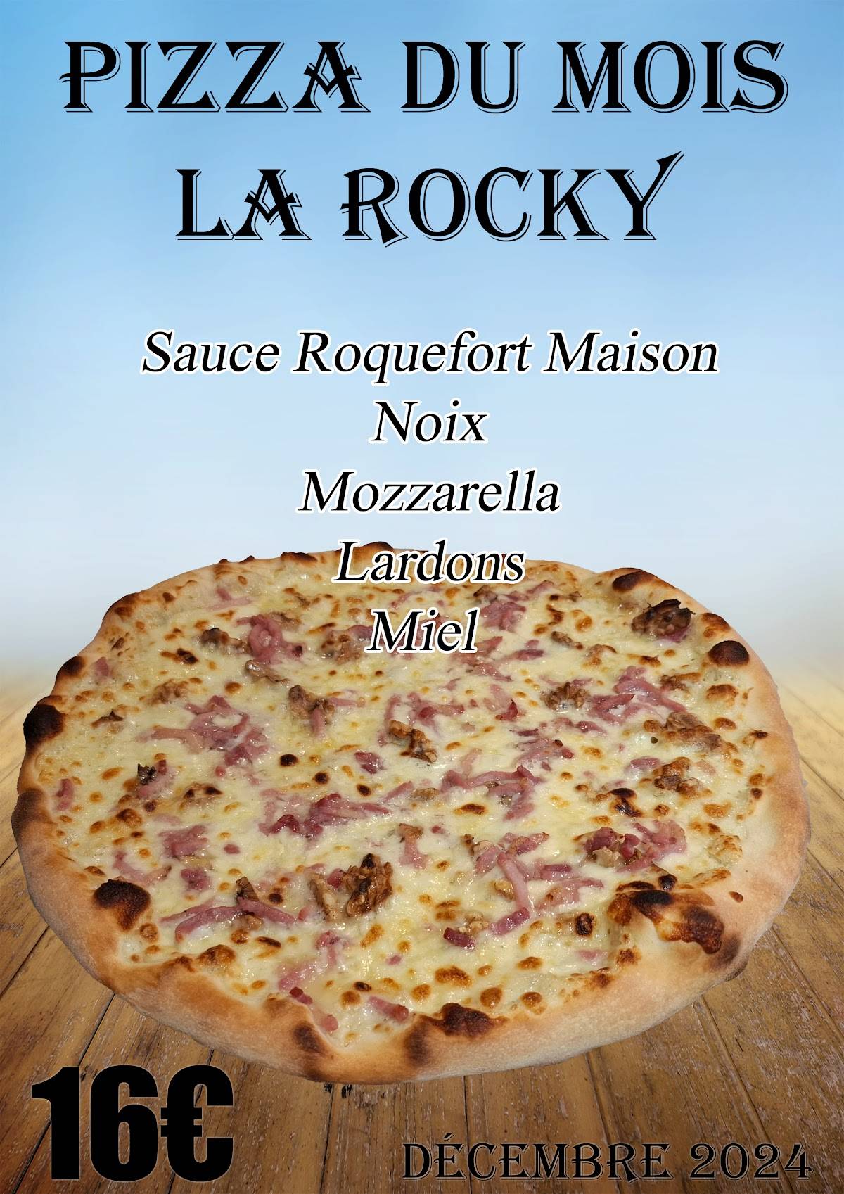 Menu de Pizz-à-ri
