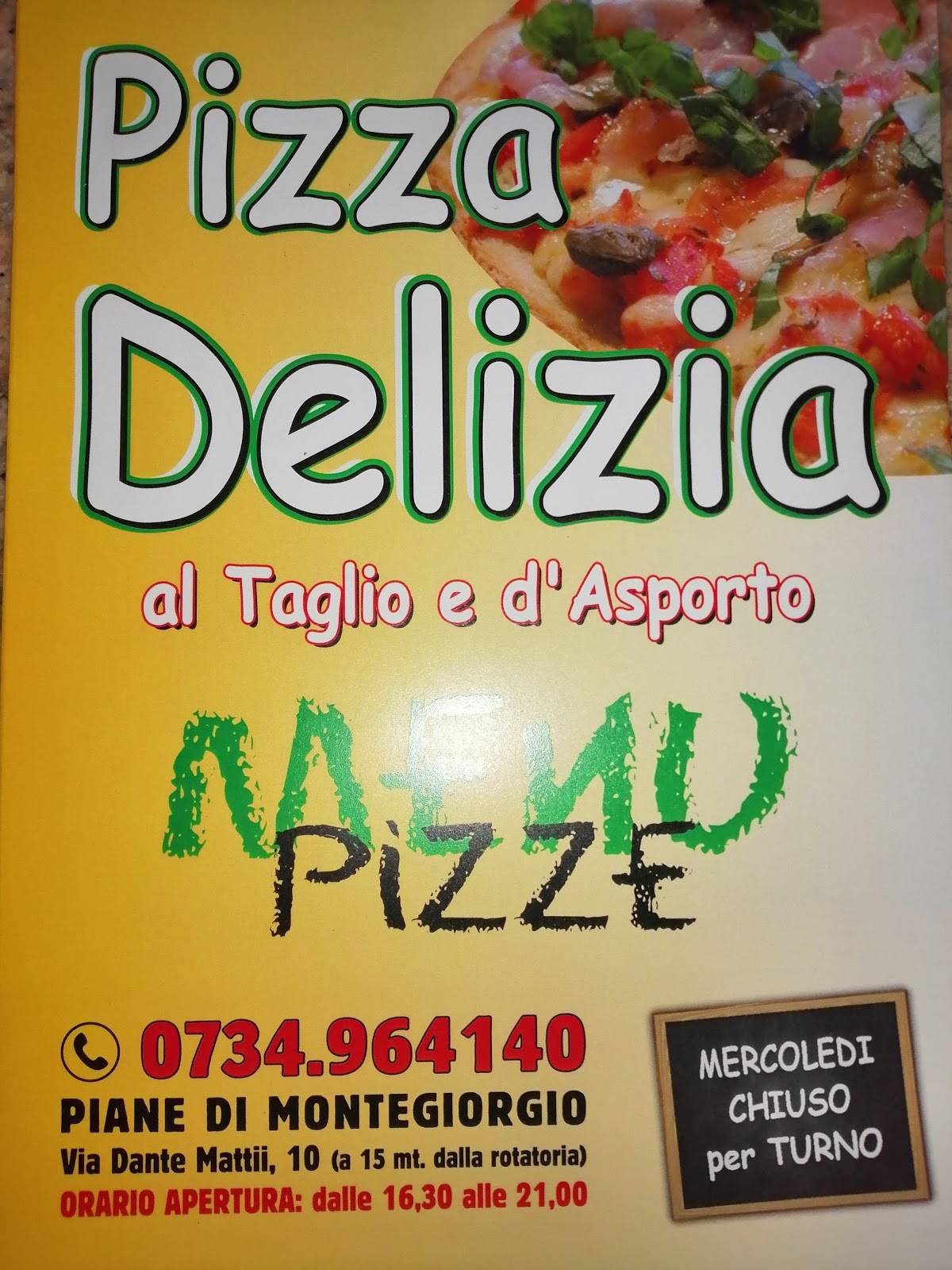 Menu di Pizza Delizia 