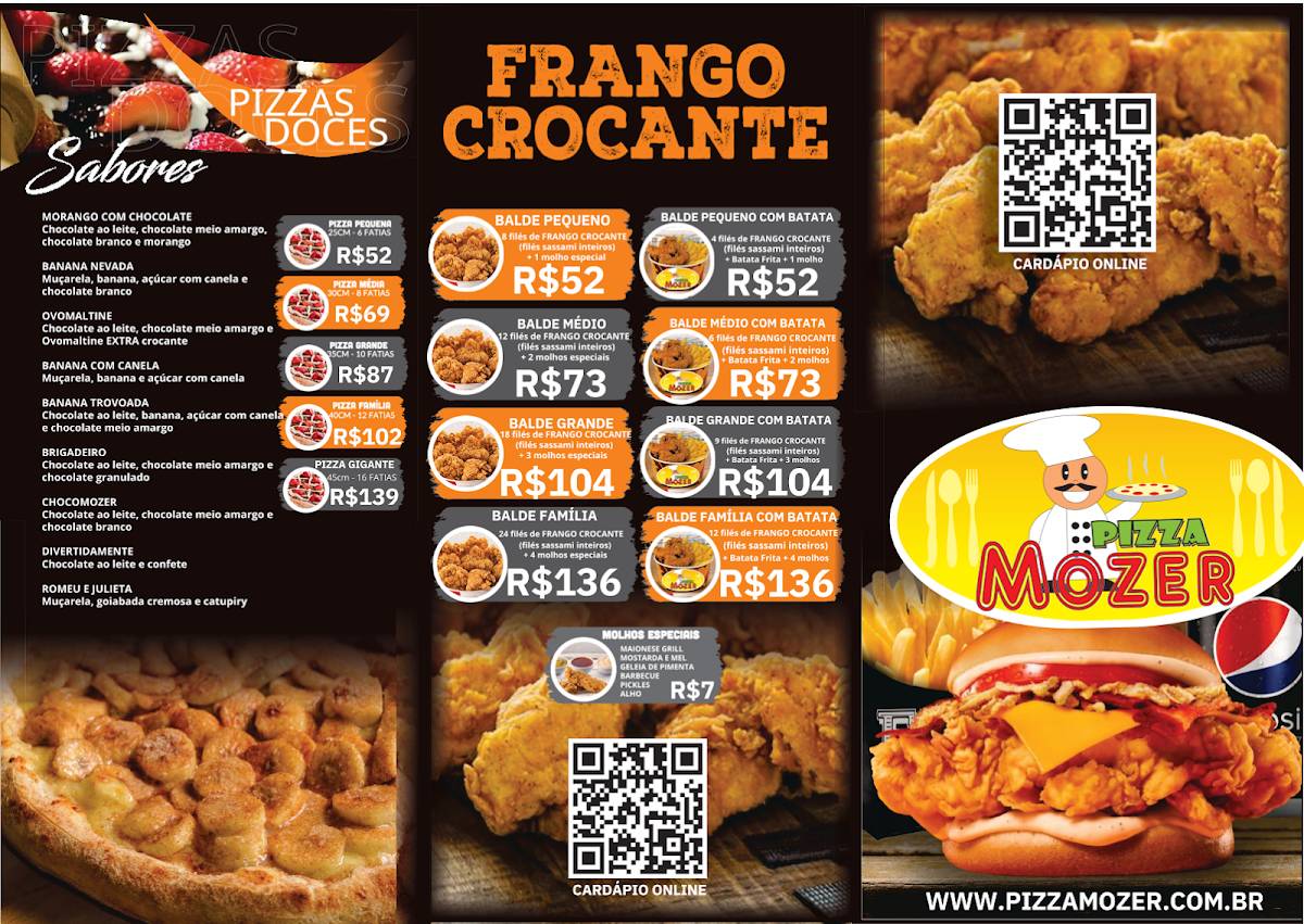 Pizzaria Mozer cardápio