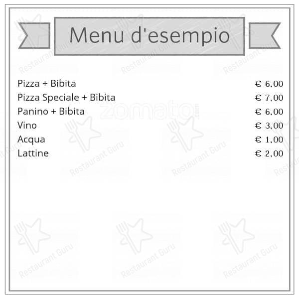 Menu de Pizza & Sandwich Da Pasquale