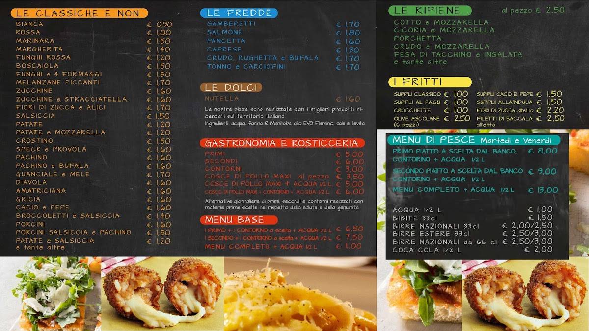 Menu di Pizza da Pepe 