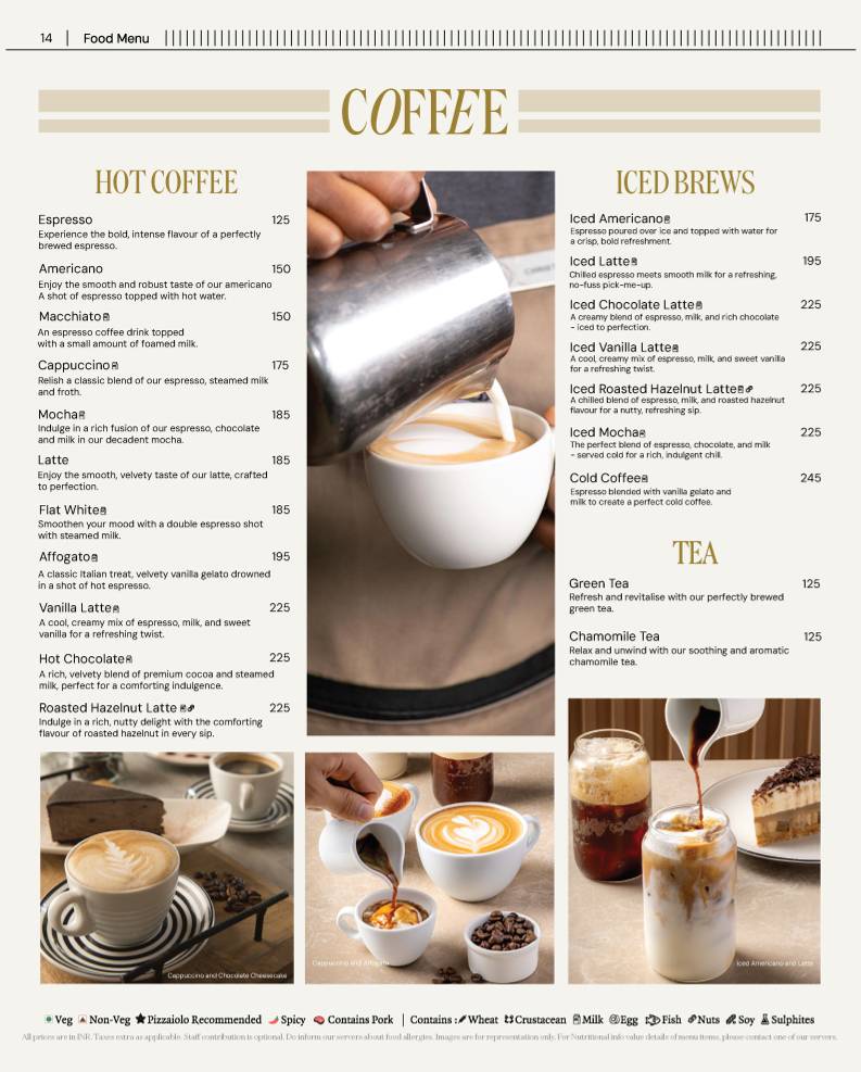 PizzaExpress menu