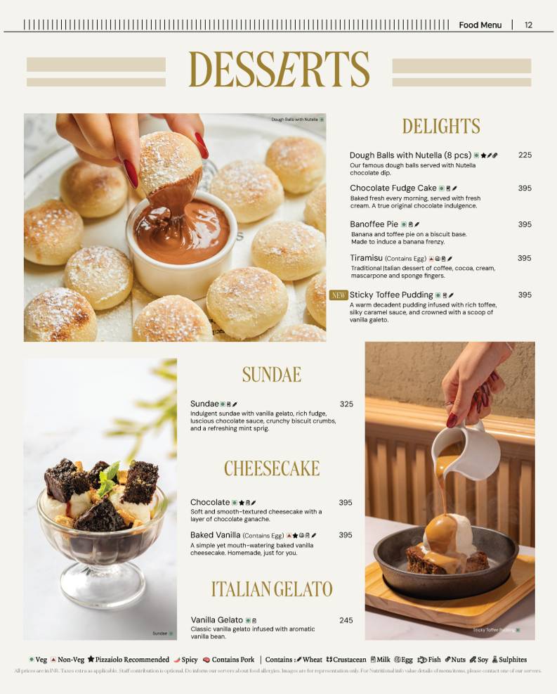 PizzaExpress menu