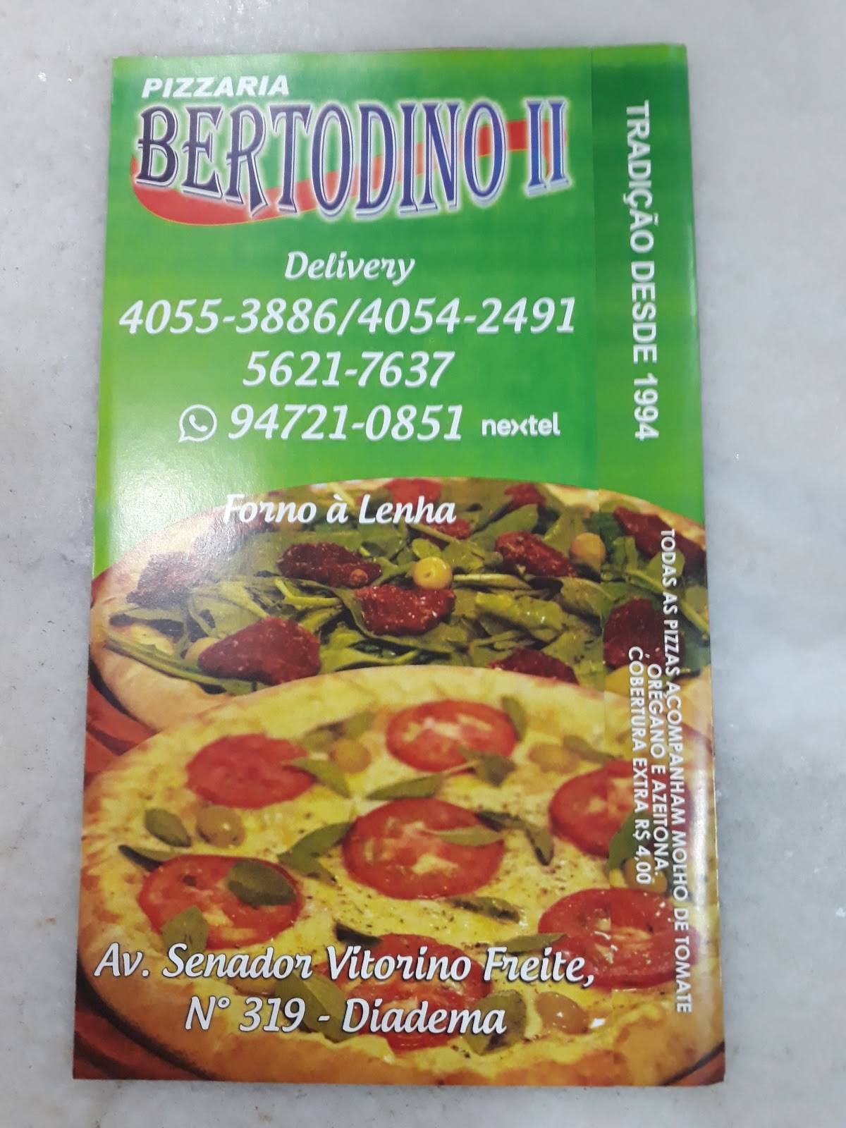 Pizzaria Bertodino II cardápio