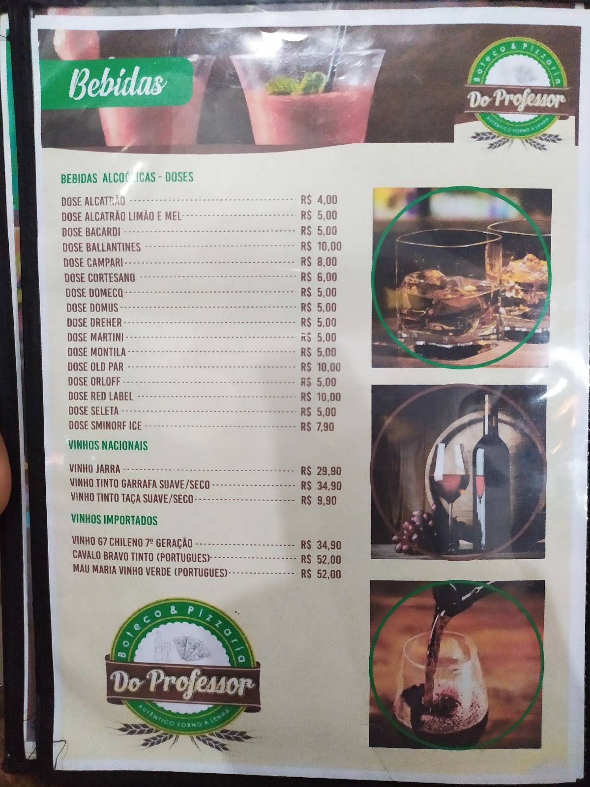 Pizzaria Do Professor cardápio