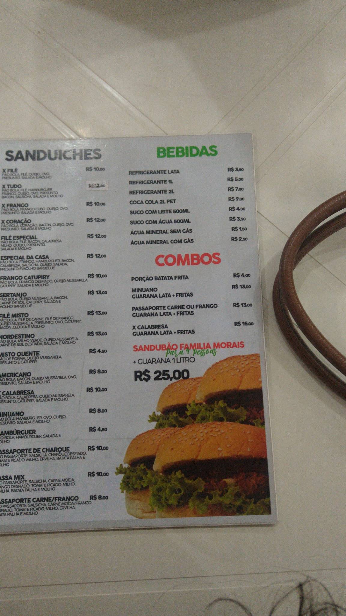 Pizzaria Morais cardápio