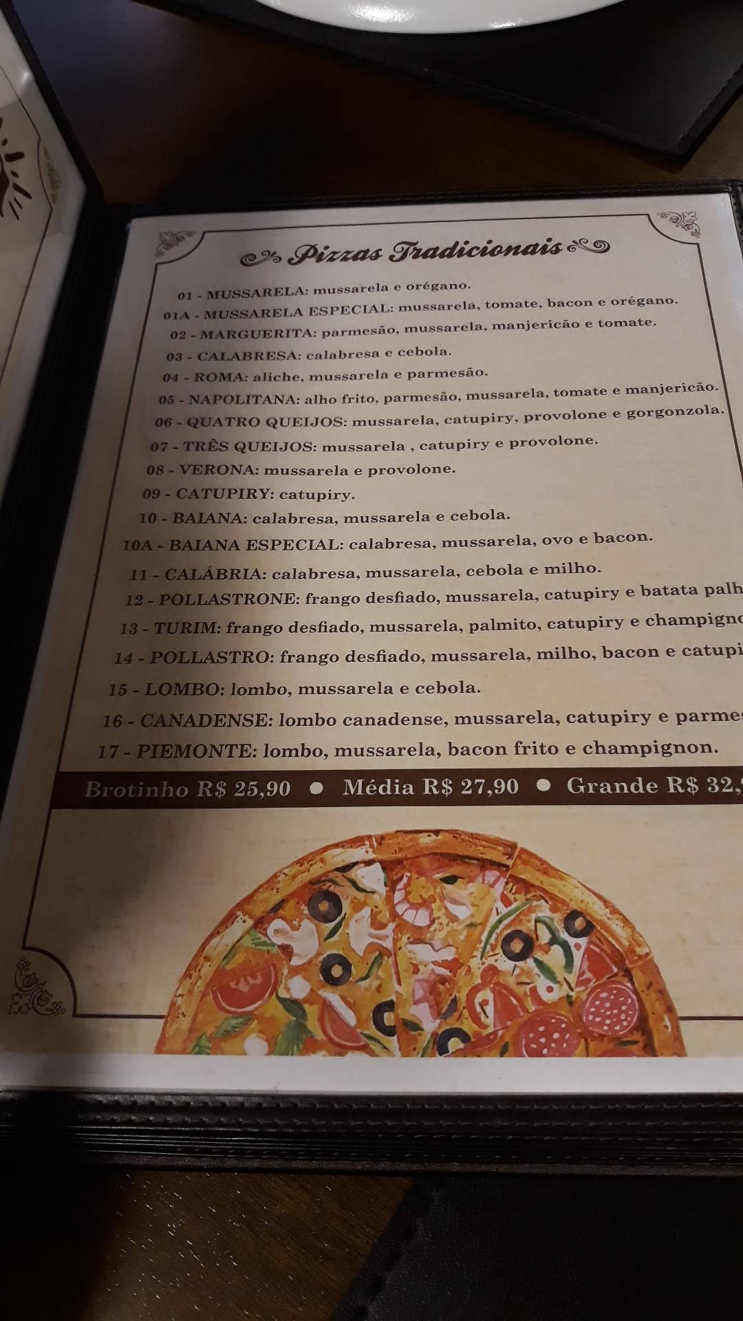 Pizzaria Rominelli cardápio