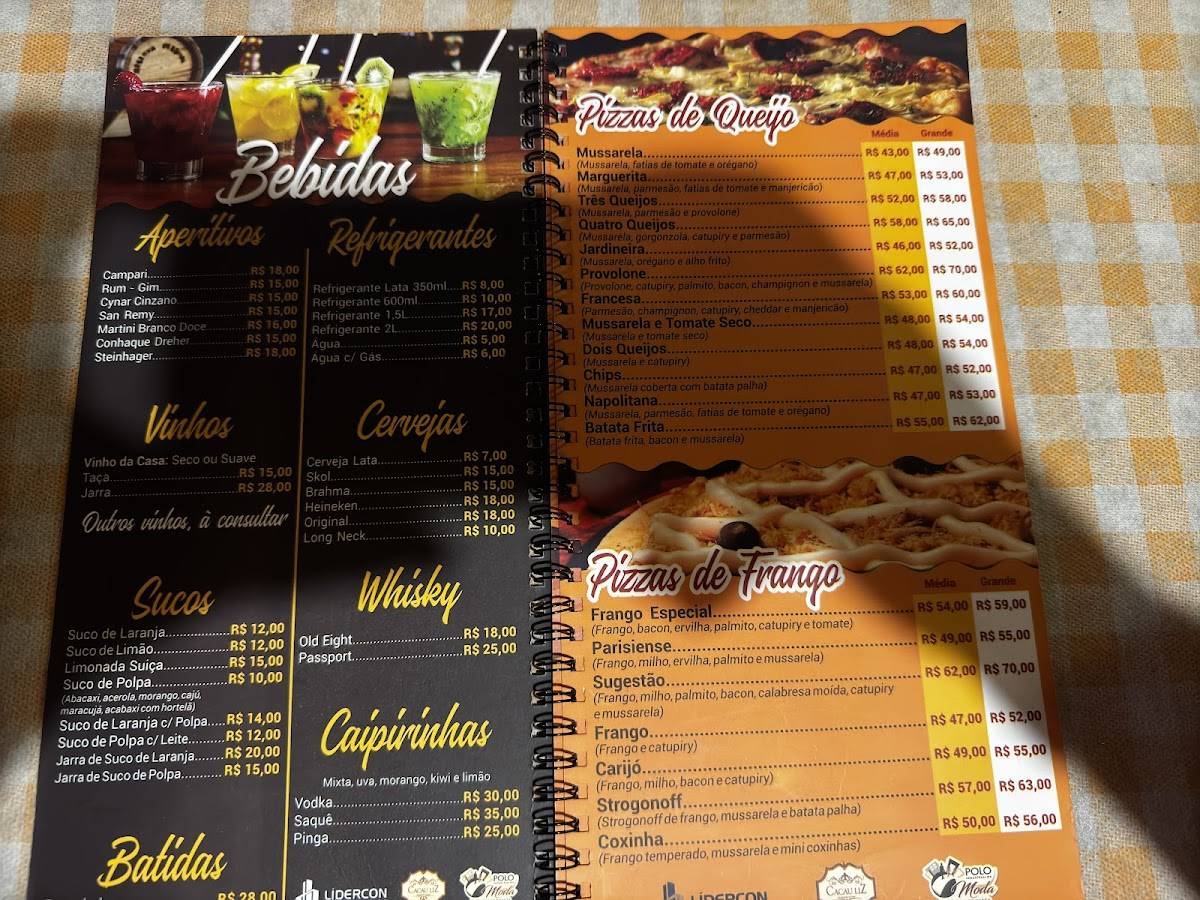 Pizzaria do Roberto cardápio