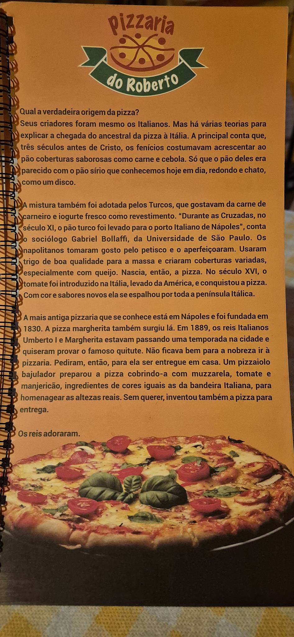 Pizzaria do Roberto cardápio