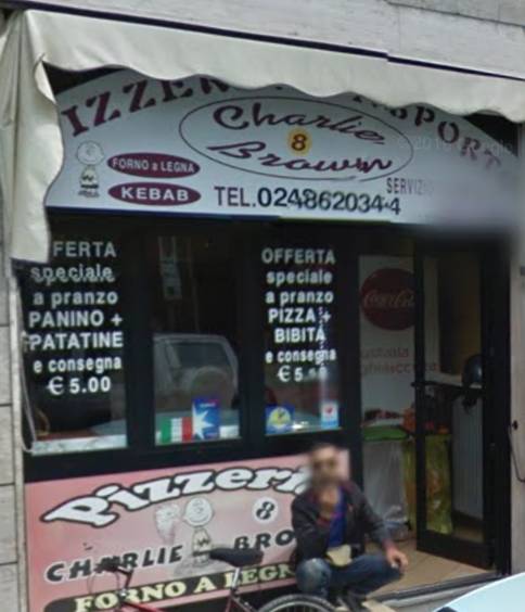 Menu di Pizzeria Charlie Brown cesano boscone 