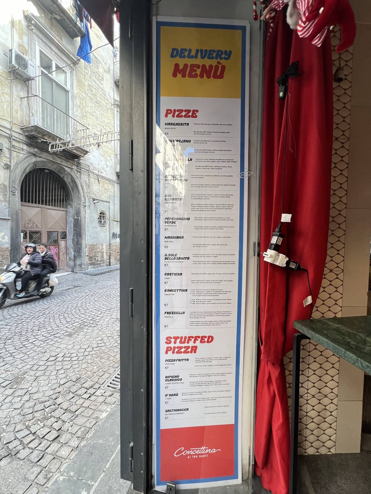 Menu di Pizzeria Concettina ai Tre Santi 