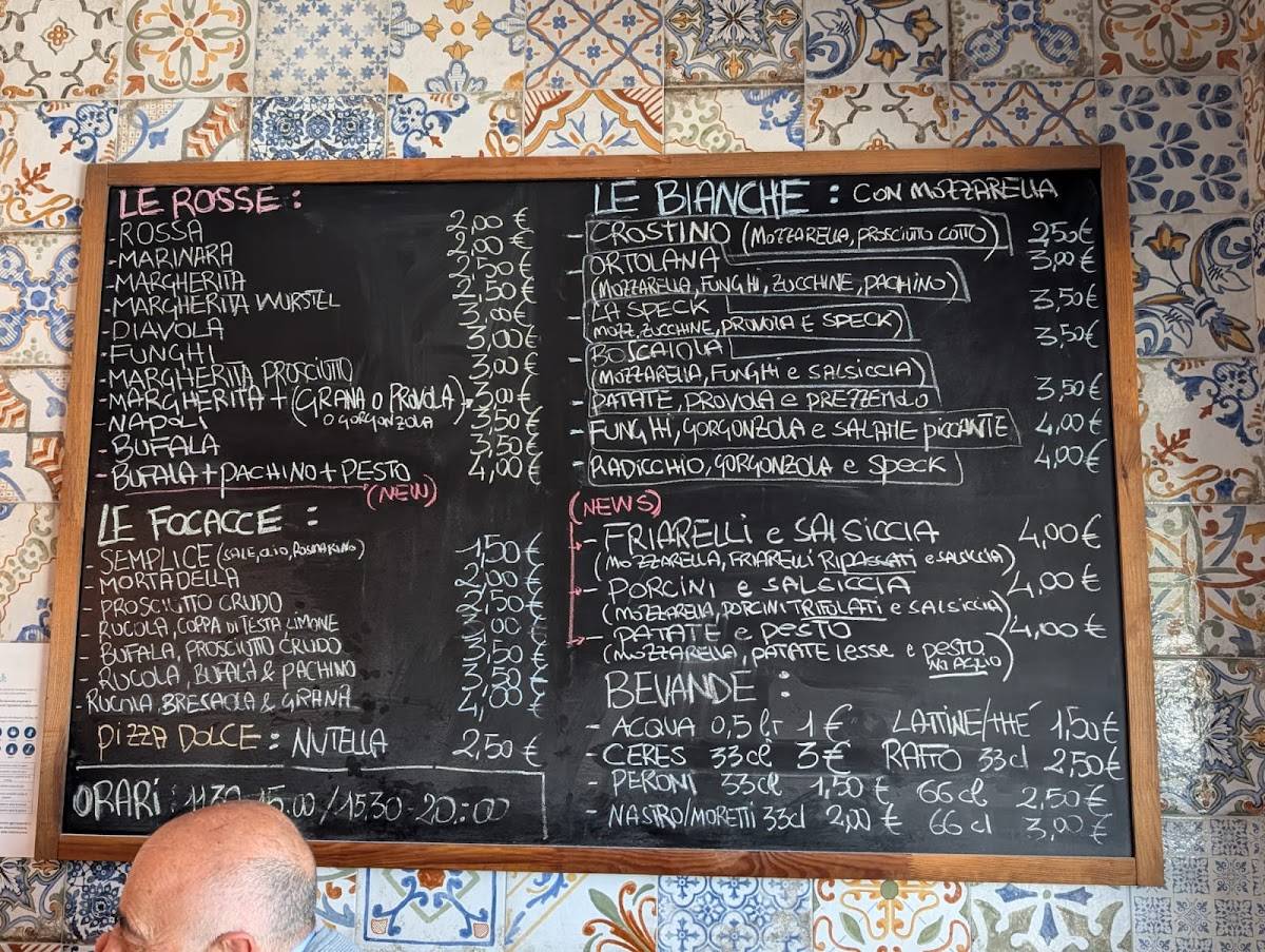 Menu di Pizzeria F.lli Nucilli 