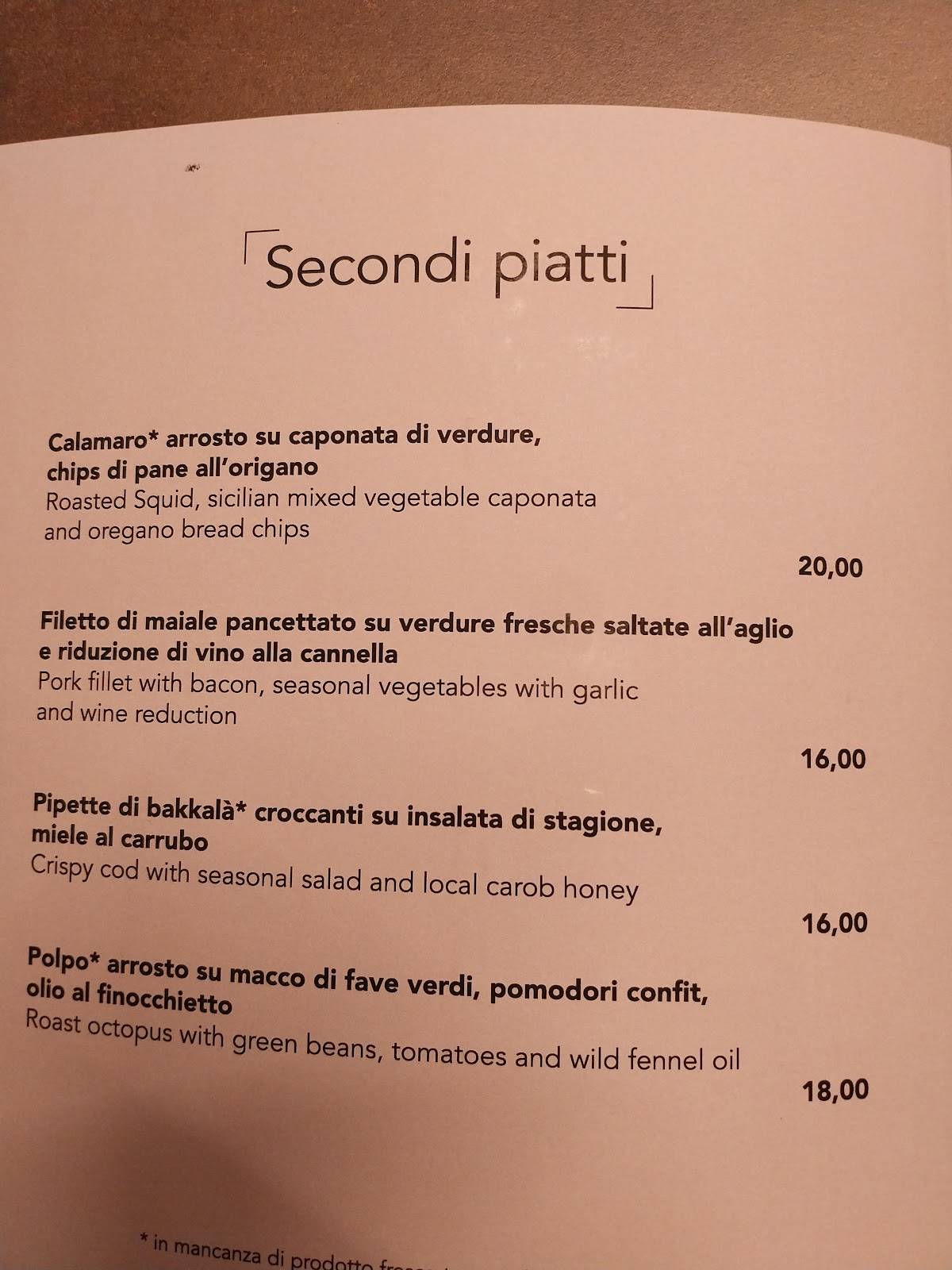 Menu di Konza Pizzeria Pizzoleria Ristorante 