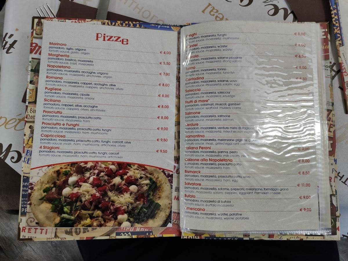 Menu di La Grotta Marinara 