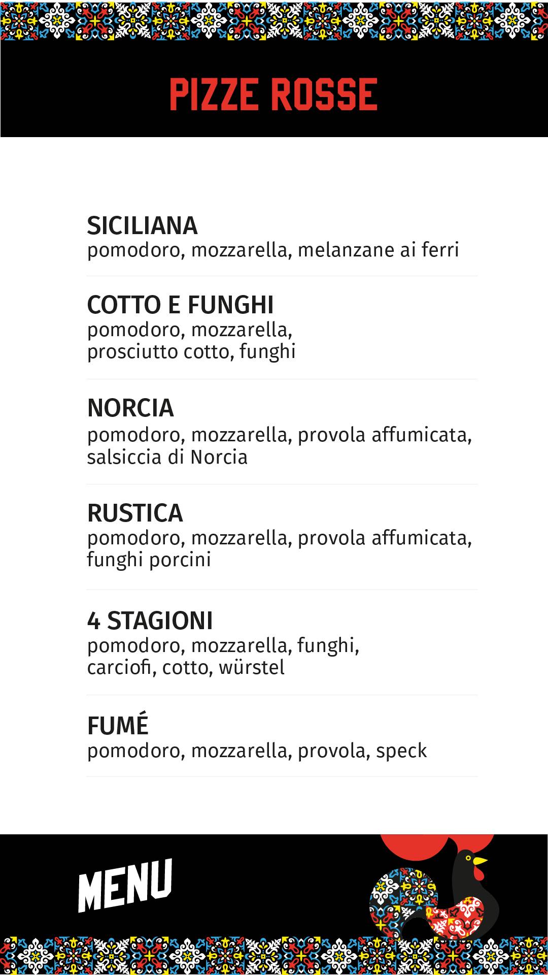 Menu di Le Coq 