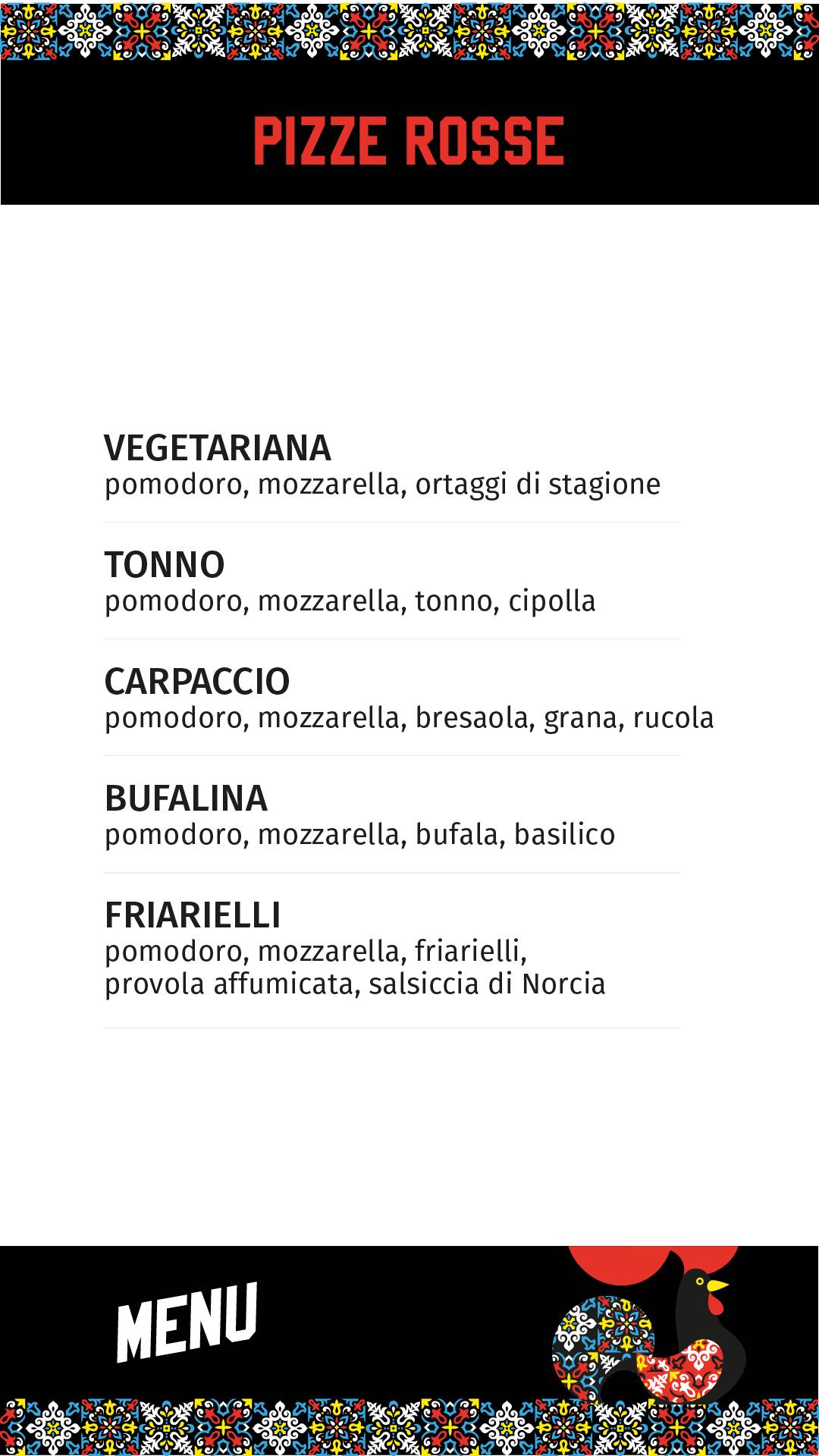 Menu di Le Coq 