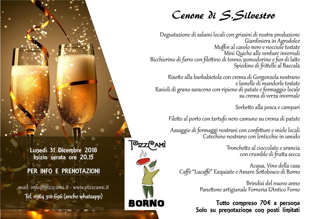 Menu di PizzCamì Ristorante Pizzeria 