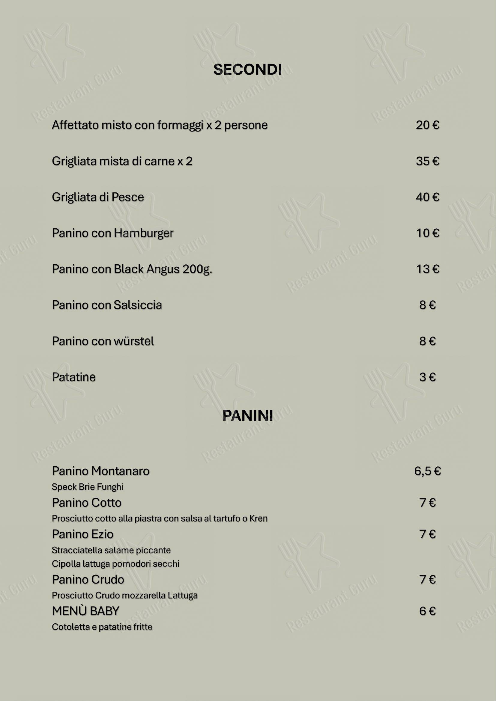 Pizzeria Ristorante La Scaletta in Ravascletto - Menu bar