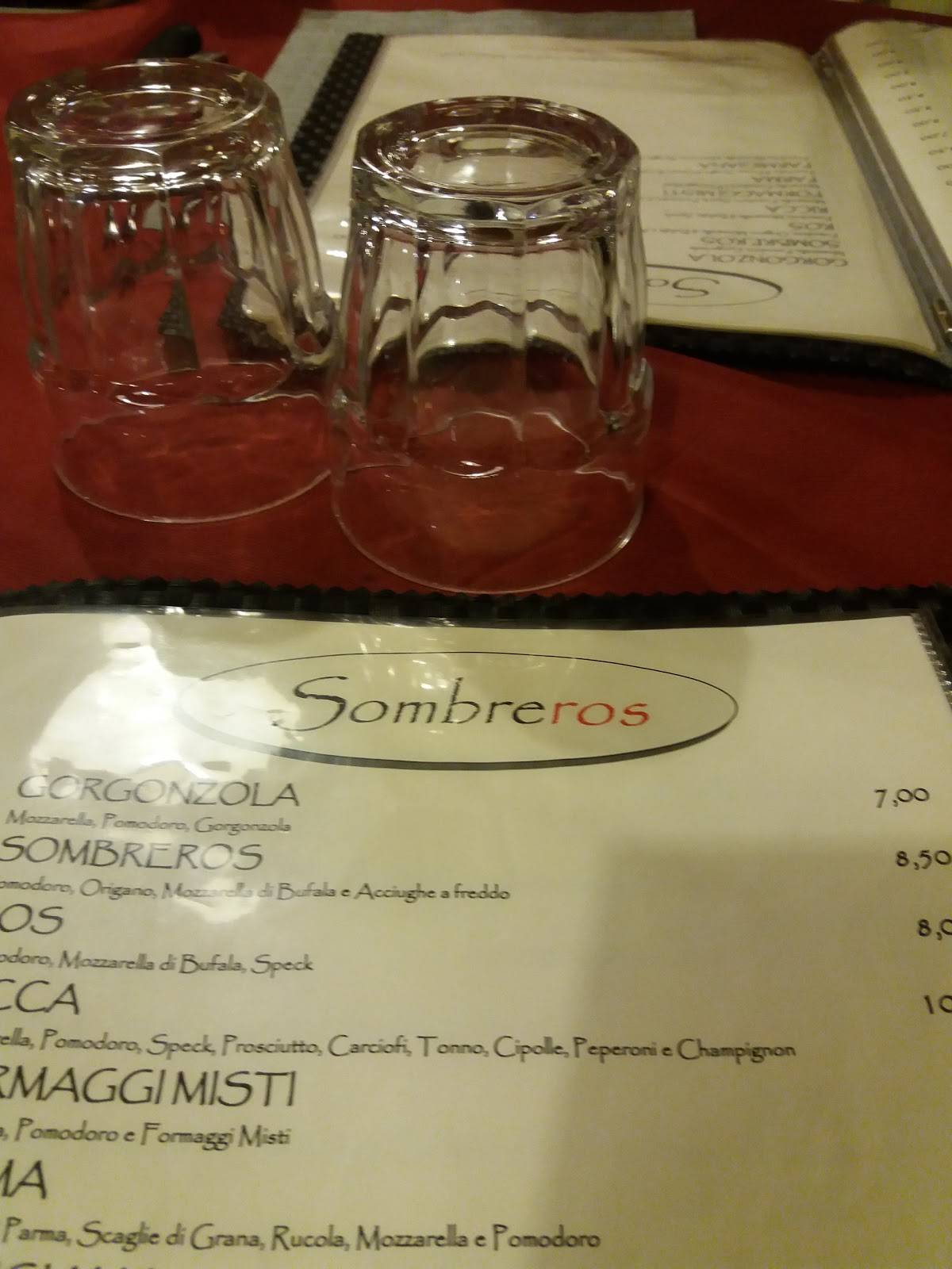 Menu di Pizzeria Ristorante Sombreros 