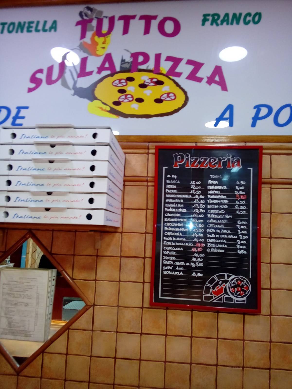 Menu di Pizzeria Rustica - Pizza al taglio 