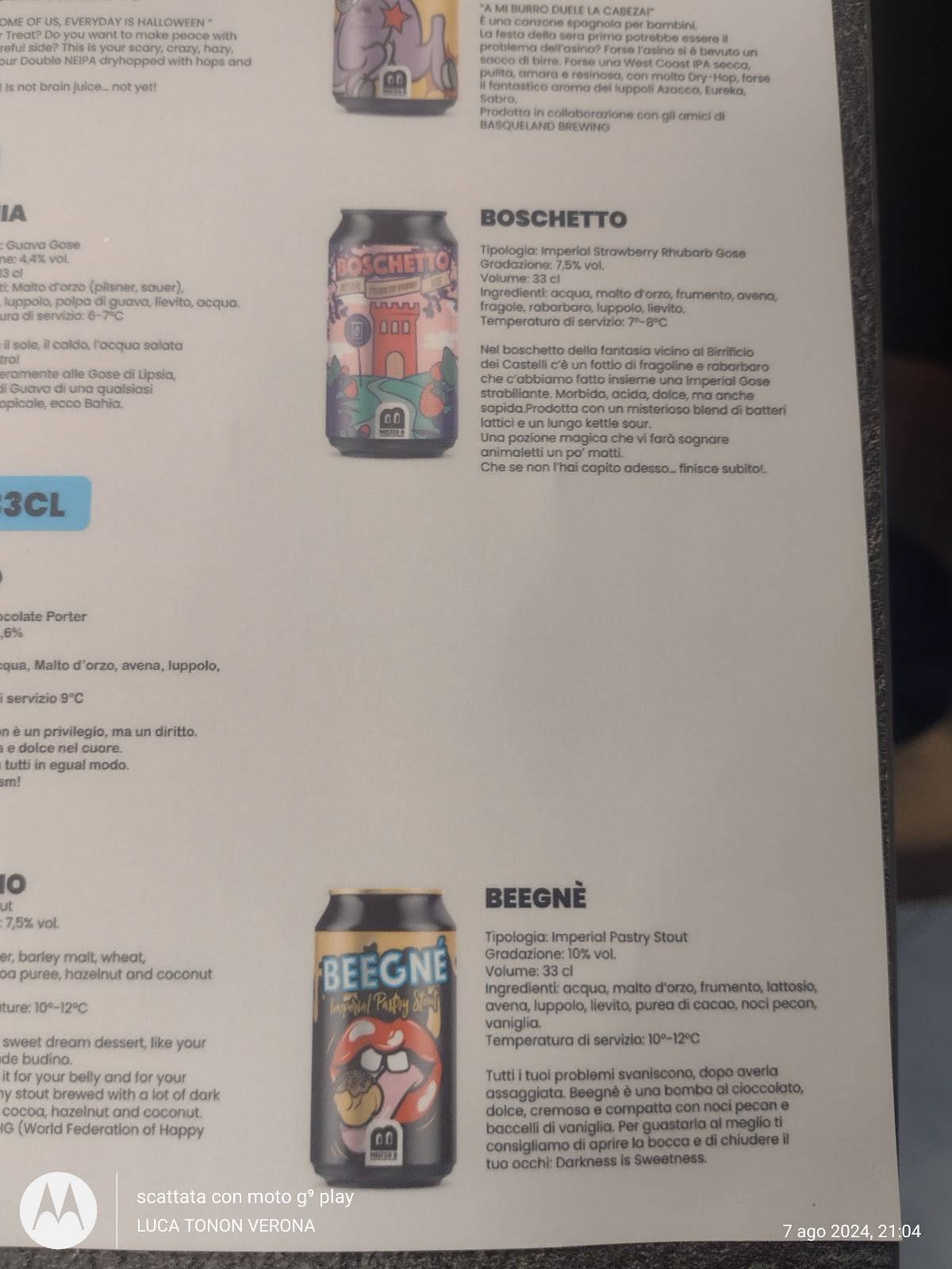 Menu di Pizzeria Semplice di Luca Gianlorenzi 