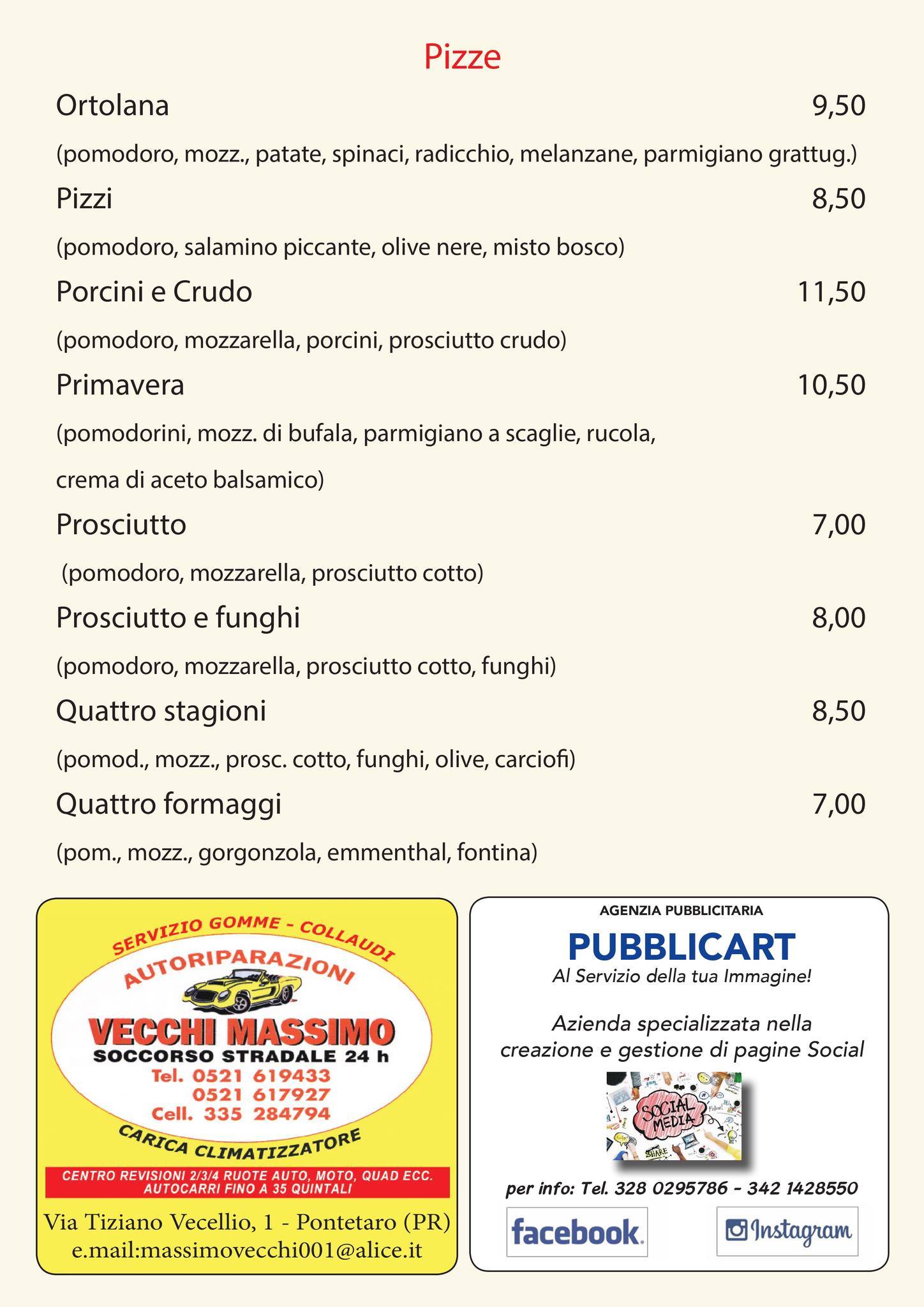 Menu di Tramonti 2 