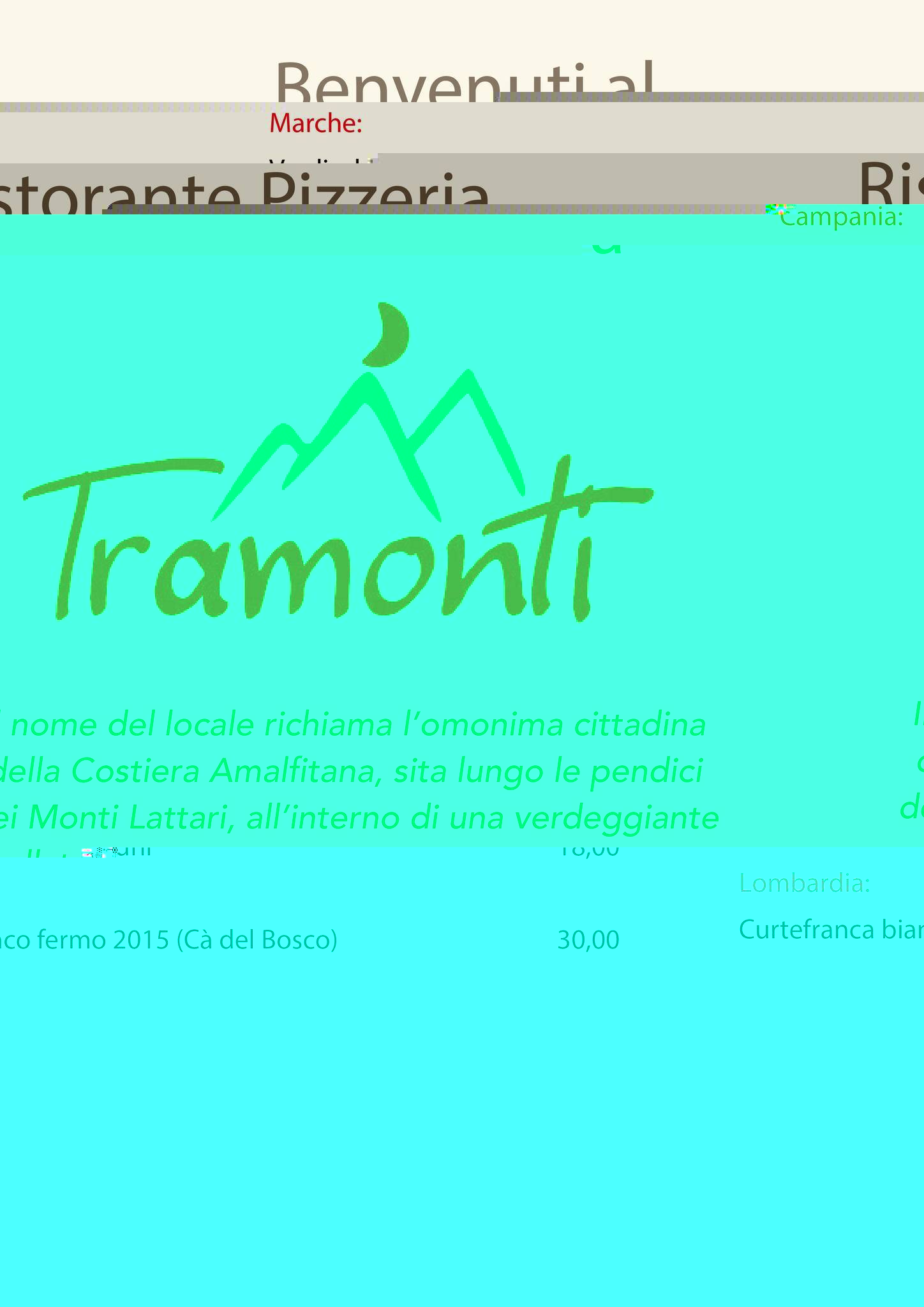 Menu di Tramonti 2 