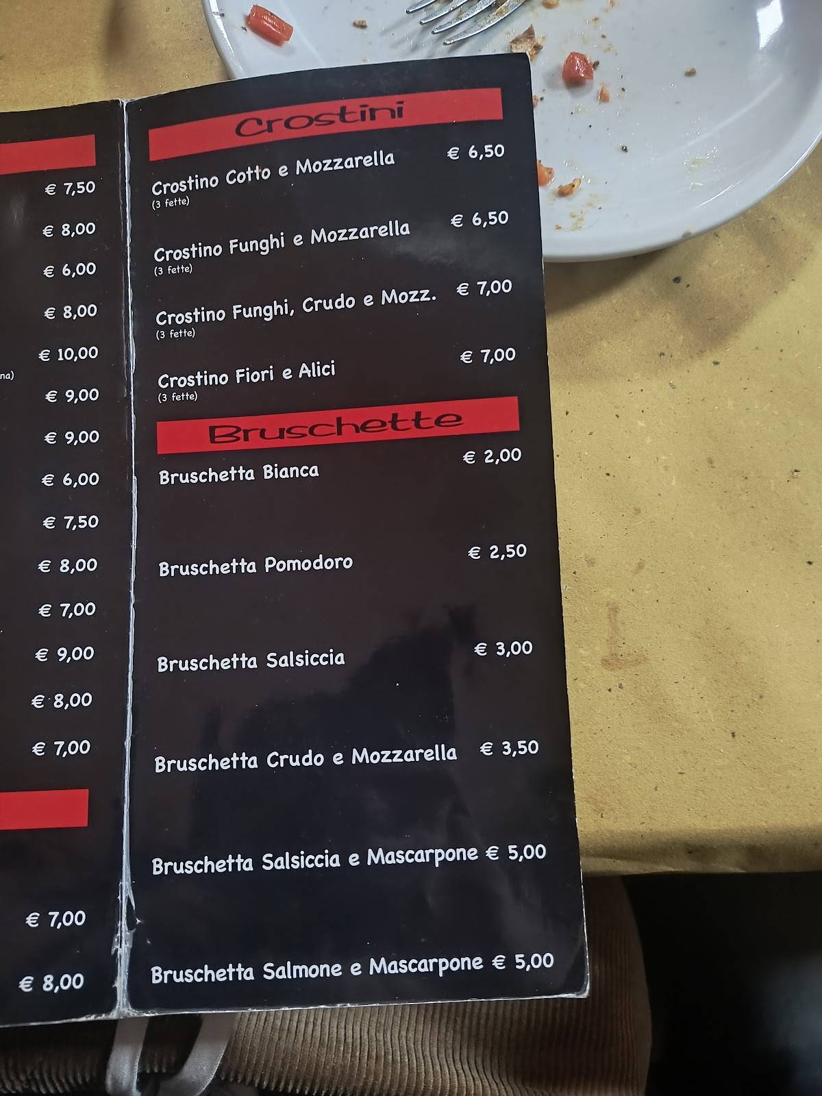 Menu di Pizzeria Zio Bello 