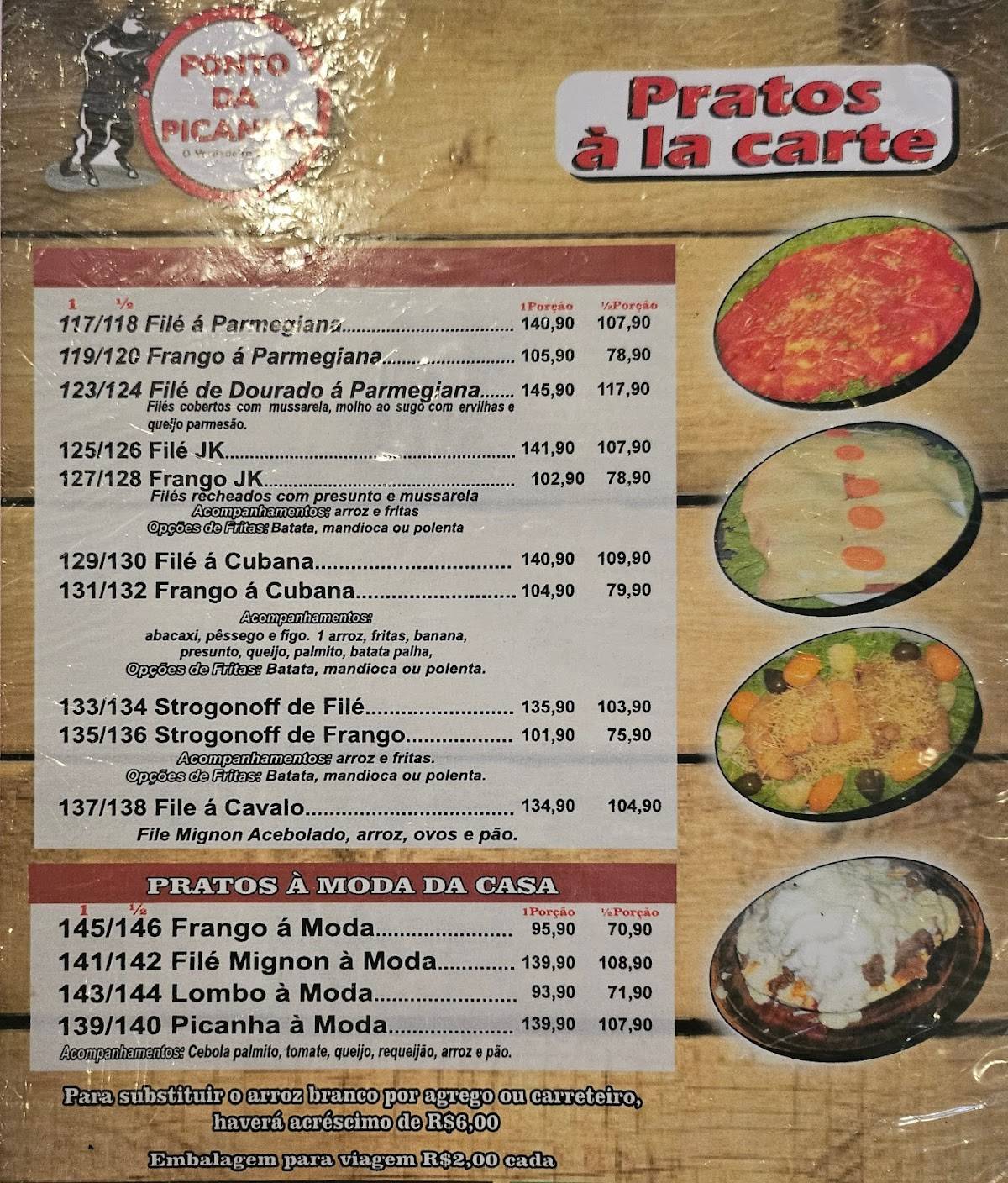Ponto da Picanha cardápio
