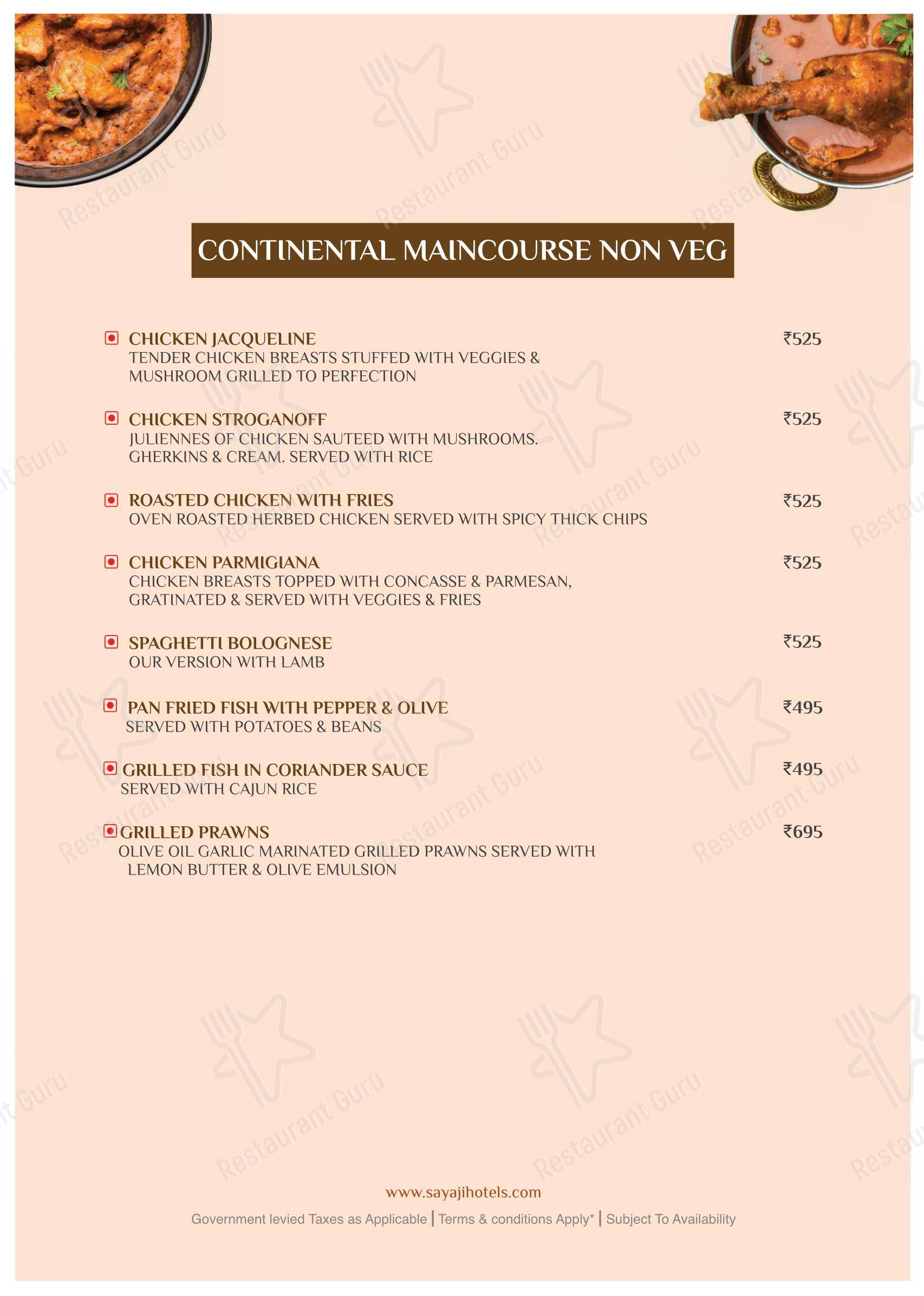 菜单 for Portico Restaurant in Pune
