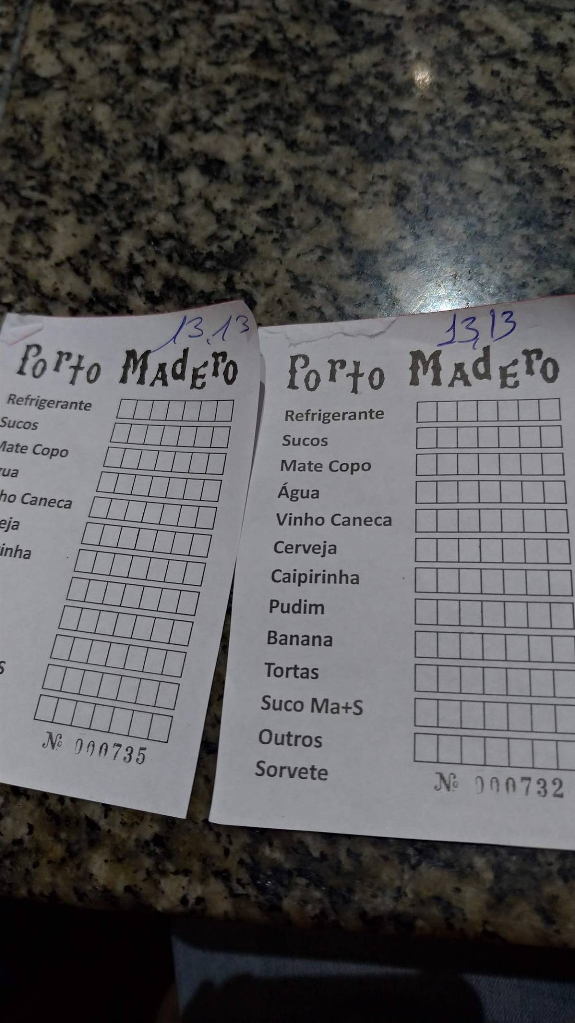 Porto Madero cardápio