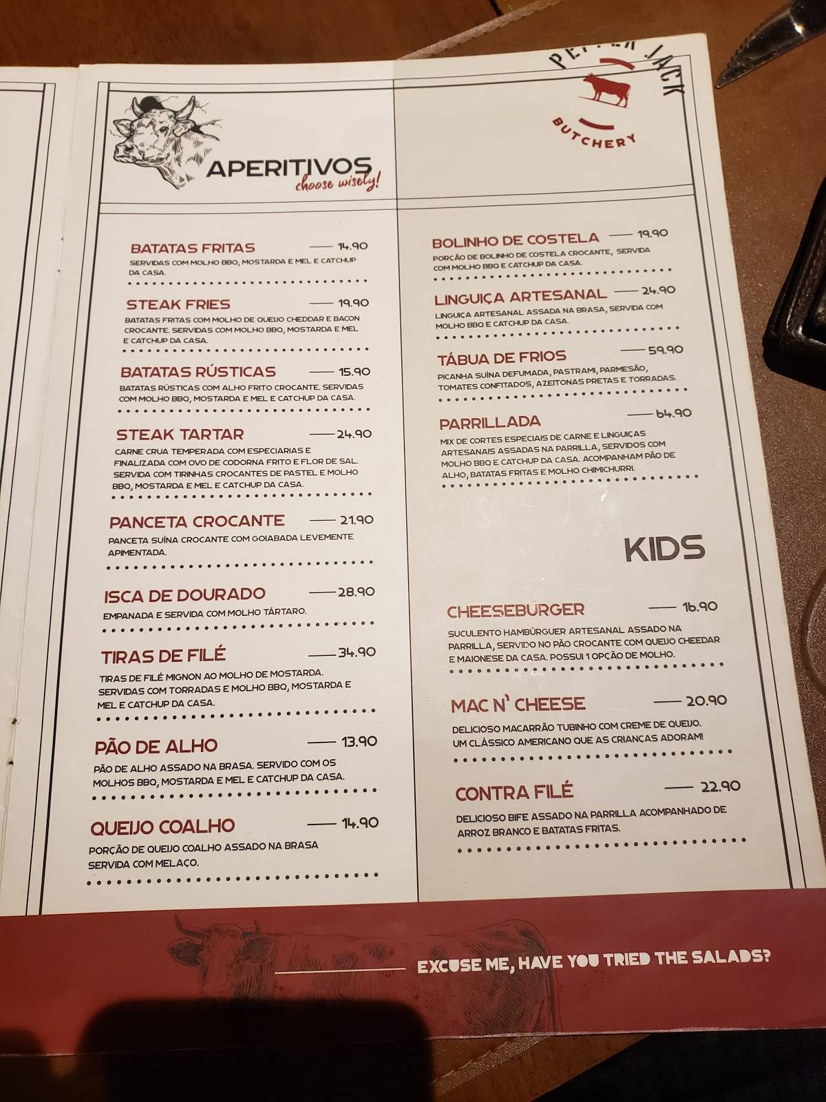 Menu em Pepper Jack BBQ & GRILL, Porto Velho